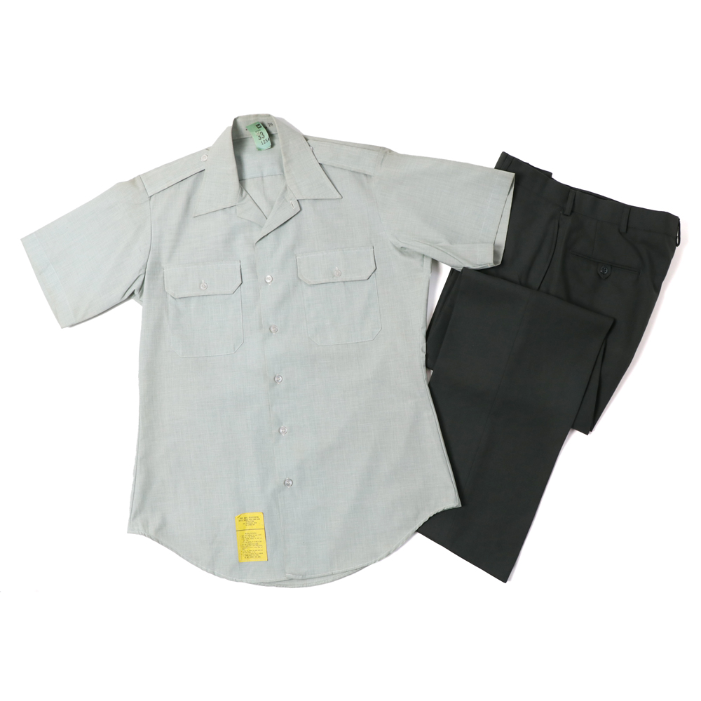 1980's US ARMY AG415 SHIRTS＆AG344 PANTS SET UP 夏用シャツ＆パンツ