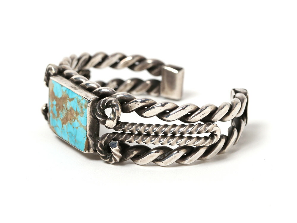 ▶︎kk インディアンジュエリー　バングル　ヴィンテージ Indian Jewelry インディアンジュエリー ナンバーエイト ターコイズ