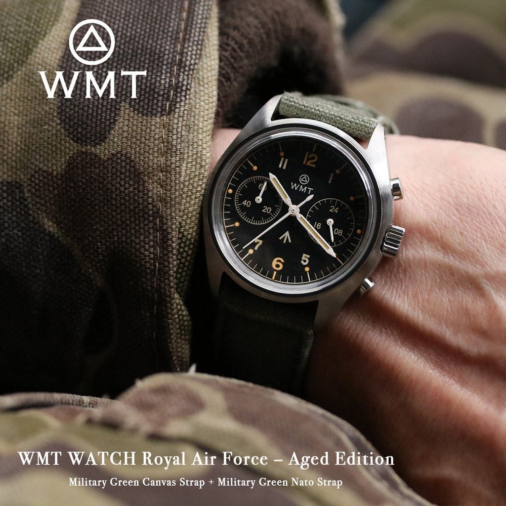 WMT ダブルエムティー WMT WATCH Royal Air Force - Aged Edition / ( Military Green  Canvas Strap + Military Green Nato Strap ) ウォッチ 時計 腕時計 : wmt005 :  MAVAZI(IMPORT CLOTHING) - 通販 - Yahoo!ショッピング