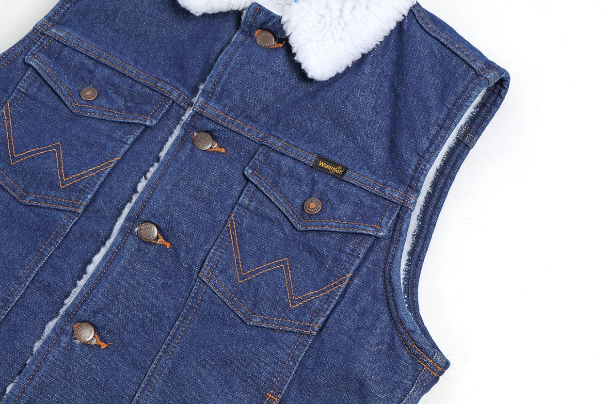 Wrangler（ラングラー） デニムボアベスト デニムベスト USA企画 US
