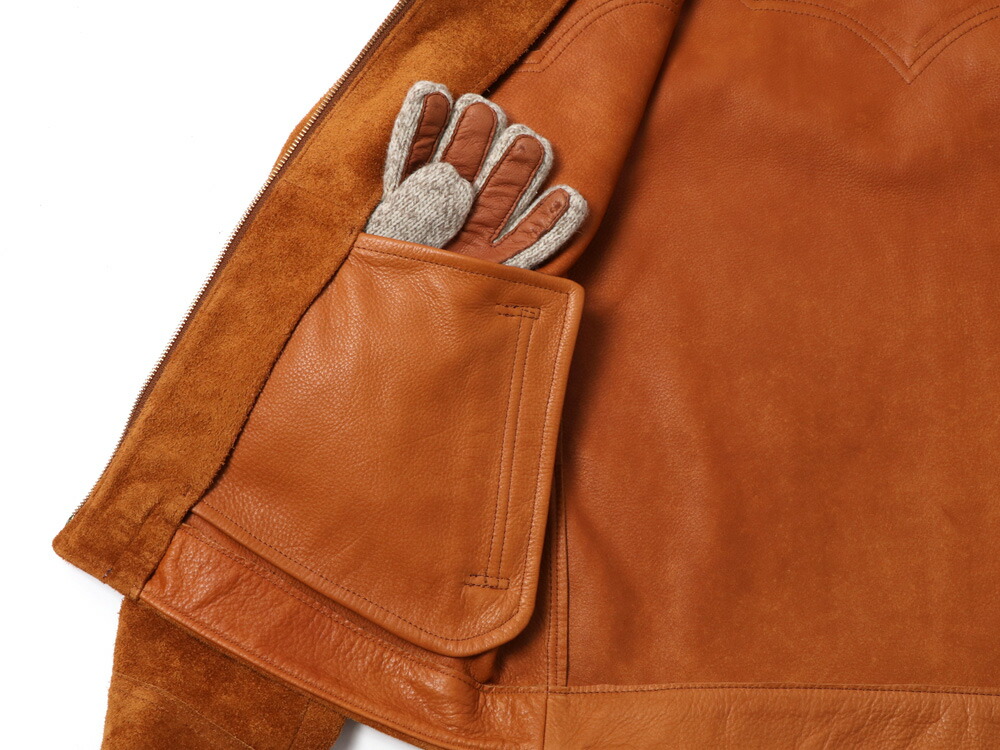 Y'2 LEATHER ワイツーレザー STEER SUEDE FRINGE JACKET WJ-01