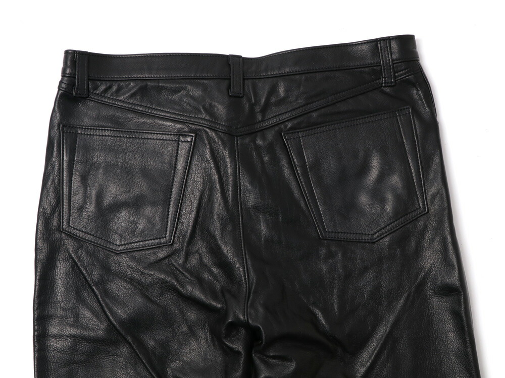 soerte leather wide straight pantsレザーパンツ soerte leather wide straight pantsレザーパンツ パンツ