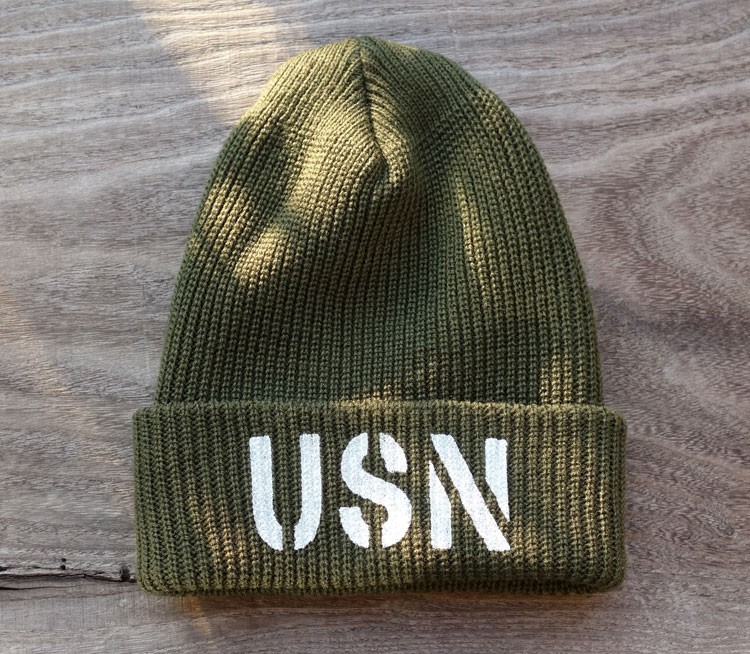 ニット帽 メンズ ニットキャップ ミリタリーキャップ アメリカ製 USN 新品 ネイビー オリーブ