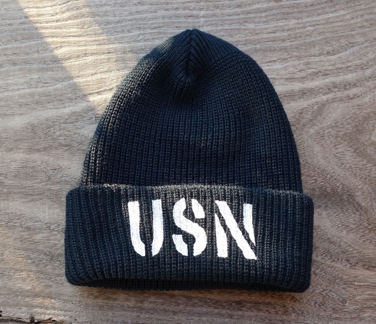 ニット帽 メンズ ニットキャップ ミリタリーキャップ アメリカ製 USN 新品 ネイビー オリーブ