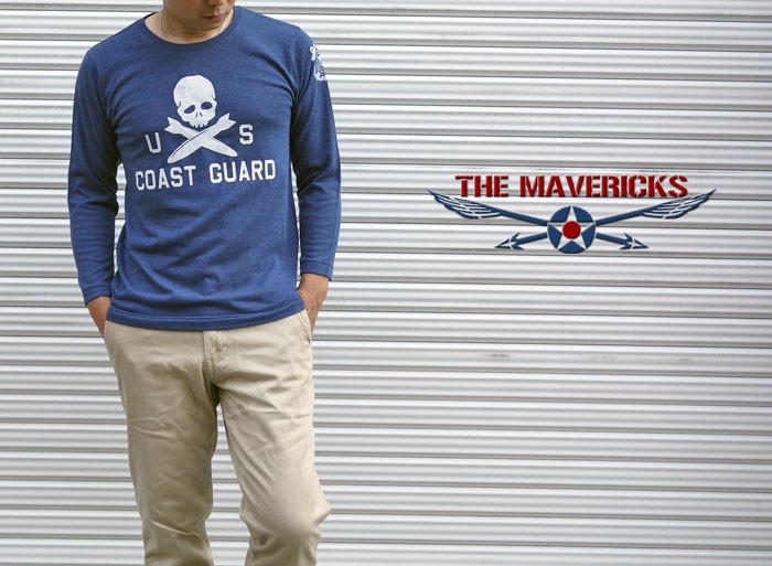 Tシャツ メンズ 8分丈 アメカジ ミリタリー U.S.CoastGuard