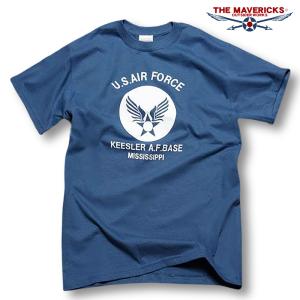 THE MAVERICKS ブランド ミリタリー Tシャツ メンズ 半袖 アメカジ USAF エアフ...