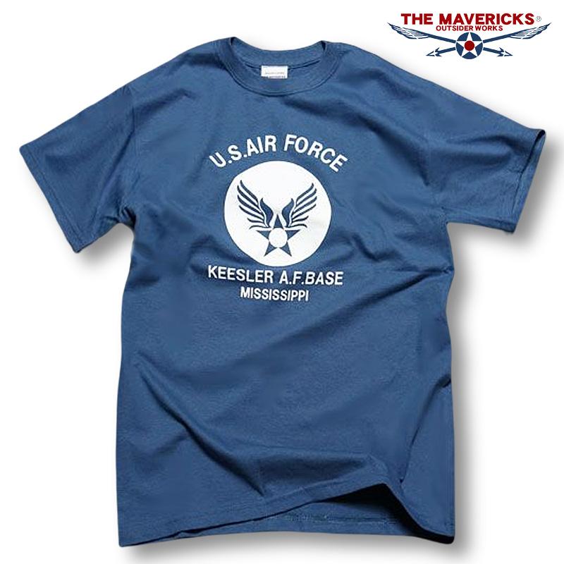 THE MAVERICKS ブランド ミリタリー Tシャツ メンズ 半袖 アメカジ USAF エアフォース 白 ホワイト｜mavericks｜05