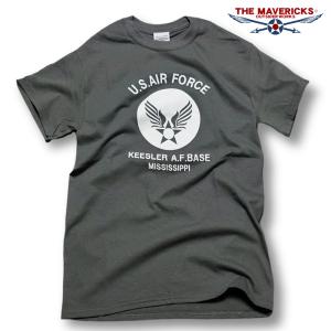 THE MAVERICKS ブランド ミリタリー Tシャツ メンズ 半袖 アメカジ USAF エアフ...