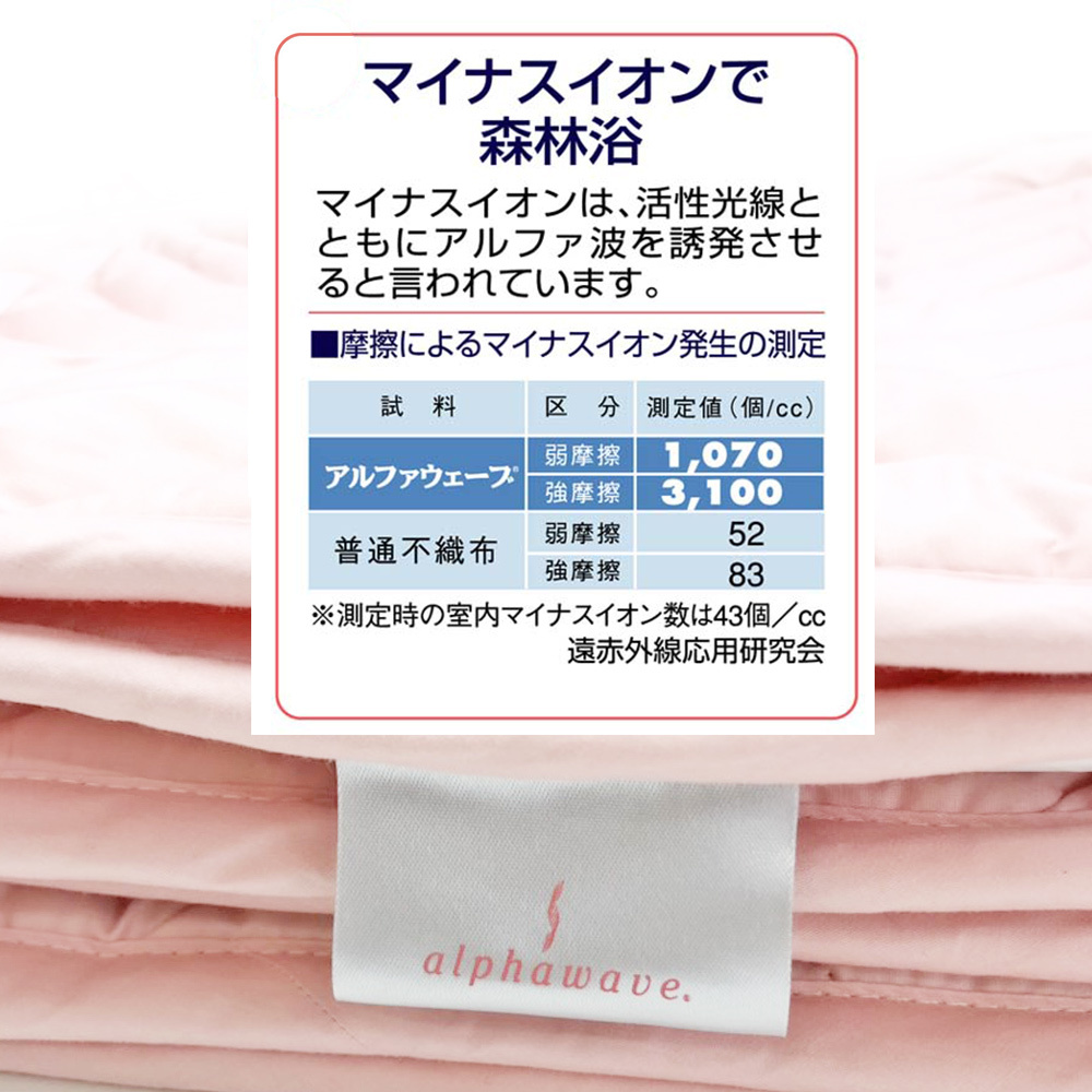 敷きパッド 遠赤外線 アルファウェーブ ダブル 140×200cm 正規品 冬用