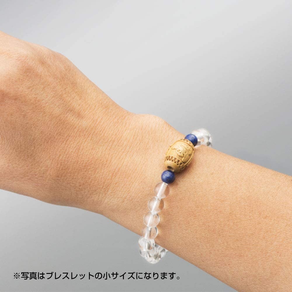 健康長寿 厄除け 柘植珠 薬師瑠璃光如来 ブレスレット ラピスラズリ珠