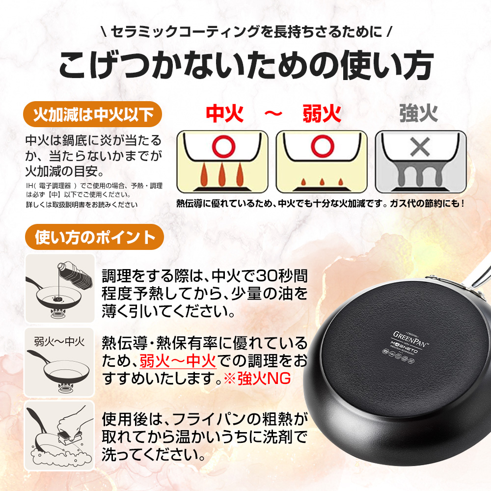 ウォックパン 28cm（専用ガラス蓋付） 最新型 グリーンパン フッ素不
