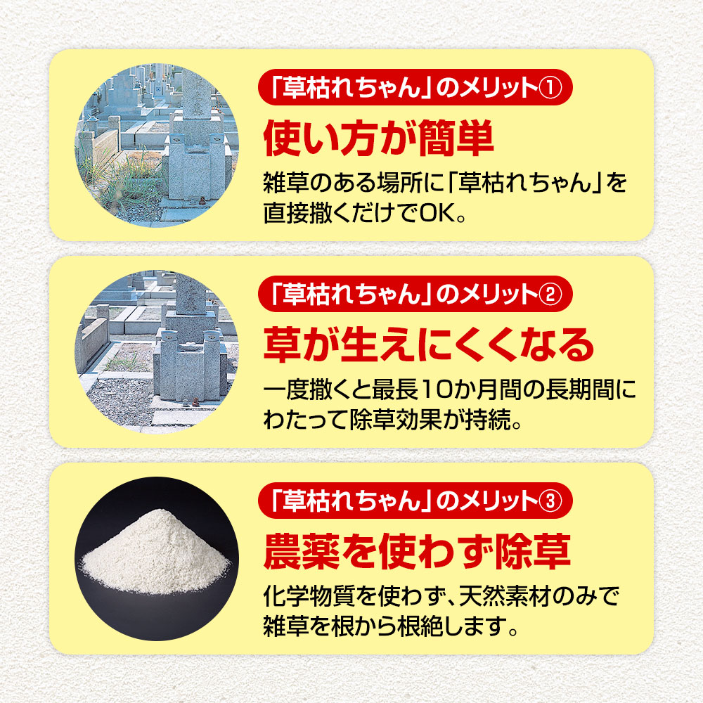 5kg】雑草 除草剤 草枯れちゃん 顆粒 無農薬 非農耕地用 最長10か月