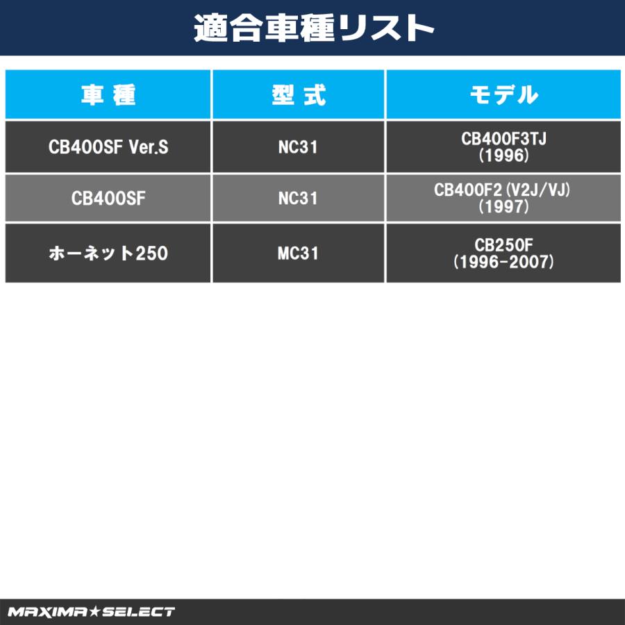 ホーネット250 (CB250F) MC31 / CB400SF Ver.S NC31 (CB400F3