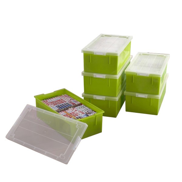 コミック 漫画 ビデオ ゲームソフト バックル式 フタ付き 収納ケース