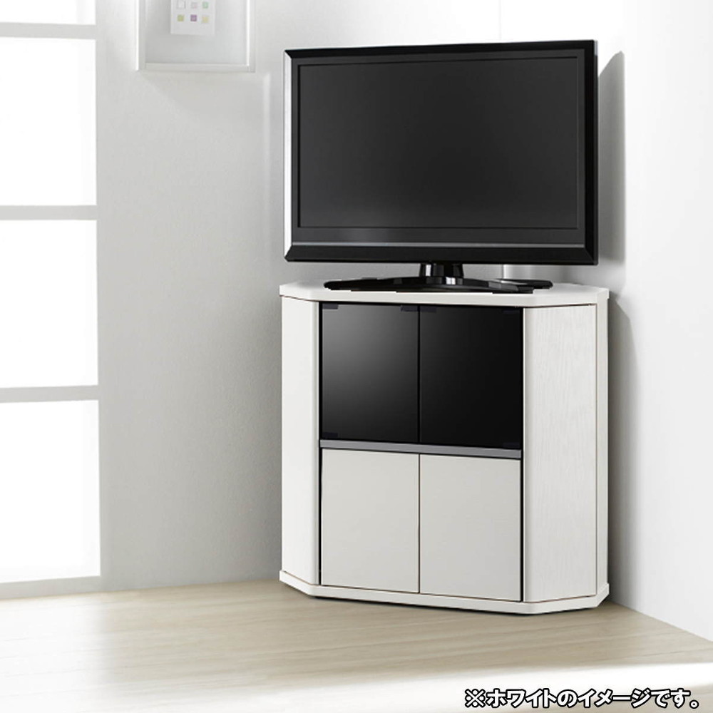 キャスター付きコーナーテレビ台 幅130高さ44cm ロータイプ 通販