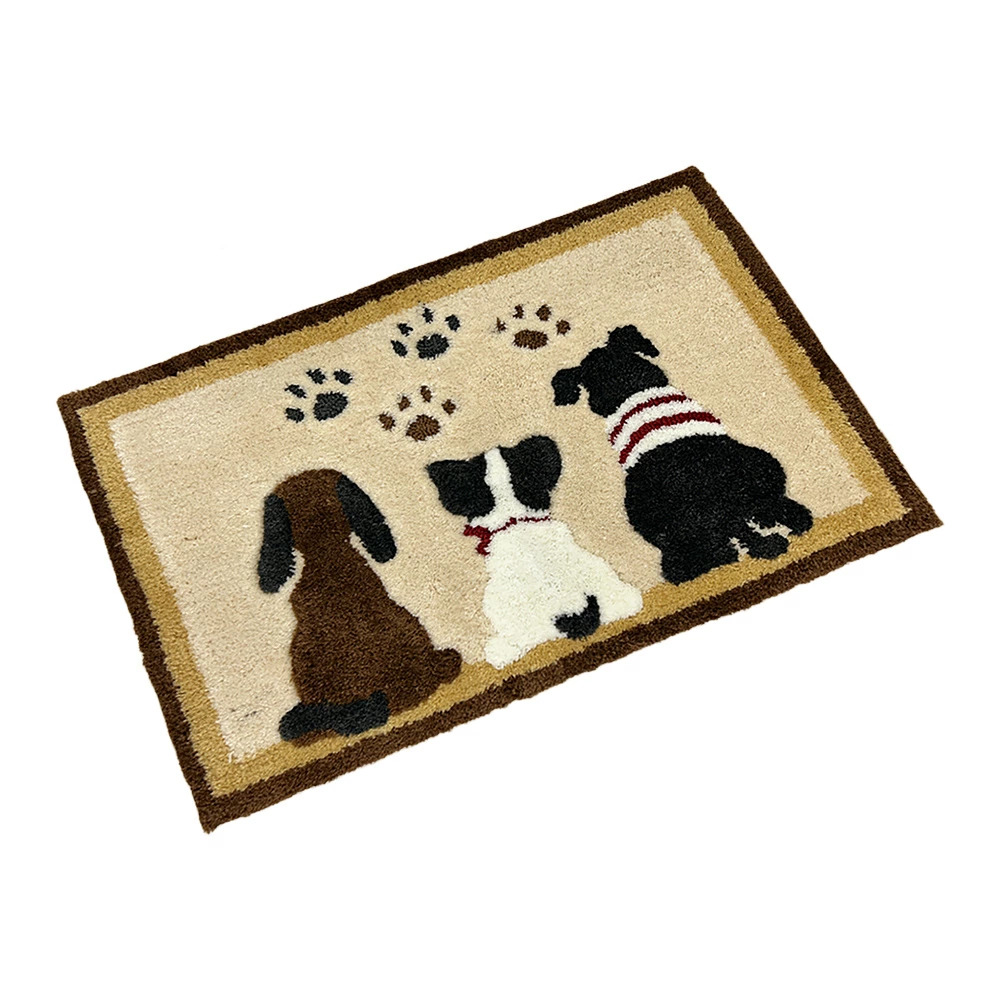 可愛い ふかふか 玄関マット 45×70cm ネコ柄 猫 Cat neko 3匹 おしゃれ 月 夜 モチーフ |  | 02