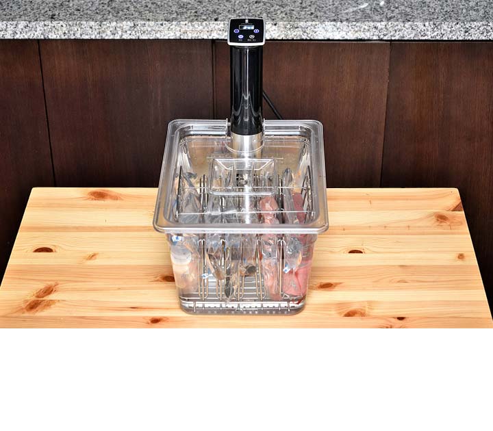 低温調理器 スロークッカー 低温加熱 6列ラック付タンクセット