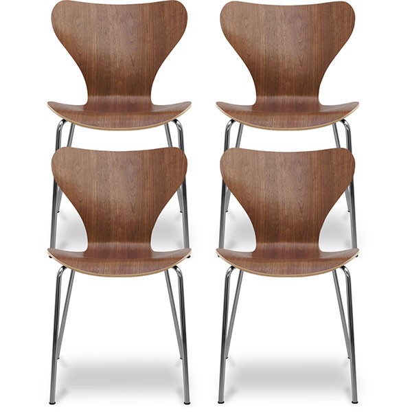 ARNE JACOBSEN（アルネ ヤコブセン） ダイニングチェア 4脚セット 北欧