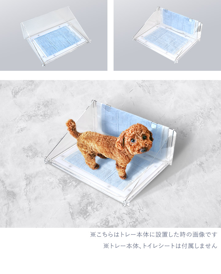 アクリルペットトイレ トレ― 専用ガード アクリルガード コの字 アクリルペットトイレ トレ― 専用ガード アクリルガード コの字