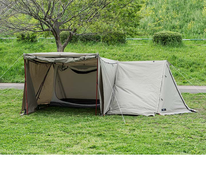 FIELDOOR 1年保証 パップテント TC 450 大型 ワイド 1人用 4.5m