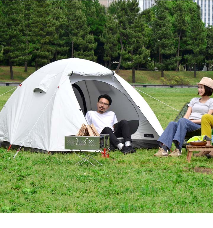 1年保証 テント 4人用 ドームテント ドーム型 UVカット メッシュ フル 