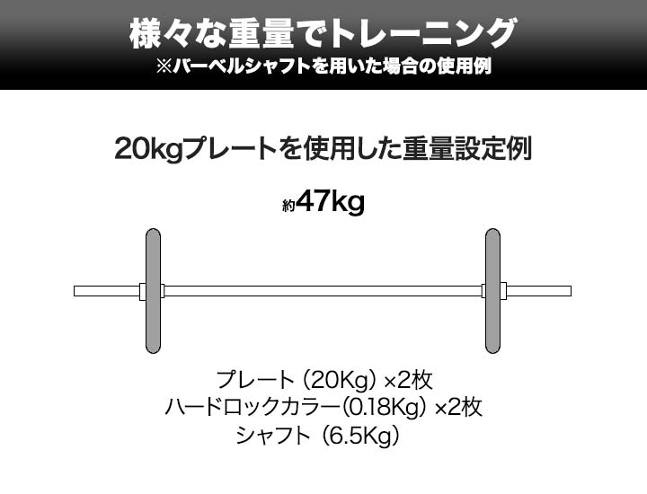 FIELDOOR 1年保証 バーベル 用 プレート 20kg 1枚 単品 ブラック