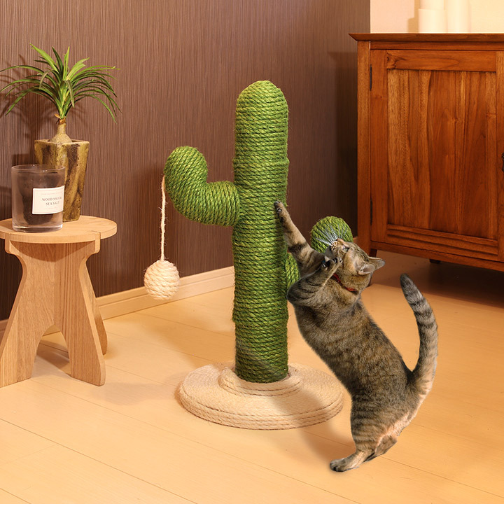 爪とぎ 猫 サボテン型 おしゃれ かわいい ポール付き 麻縄巻き 爪とぎ 猫 サボテン型 おしゃれ かわいい ポール付き 麻縄巻き