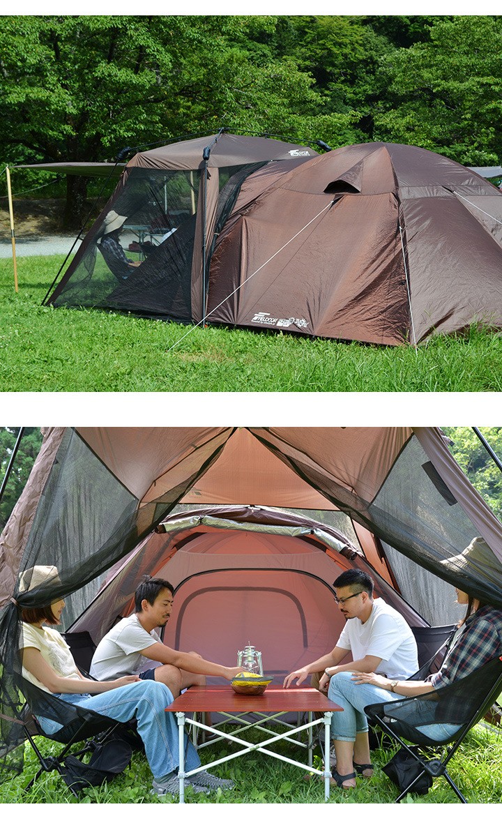 テント ドームテント 4 - 6人用 ドーム型 300cm UVカット シルバーコーティング メッシュ フルクローズテント FIELDOOR
