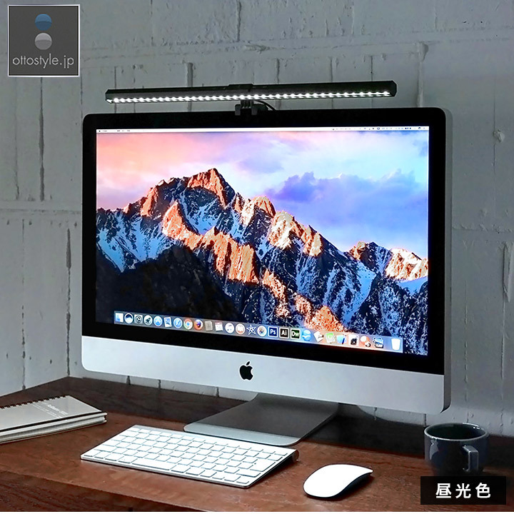 モニターライト デスクライト PC 幅50cm LED パソコン 照明 調光9段階 3段階調色 最大290lm 昼光色 昼白色 電球色 取付簡単  おしゃれ USB給電 type-C 送料無料 :ys-a13598:L-DESIGN - 通販 - Yahoo!ショッピング