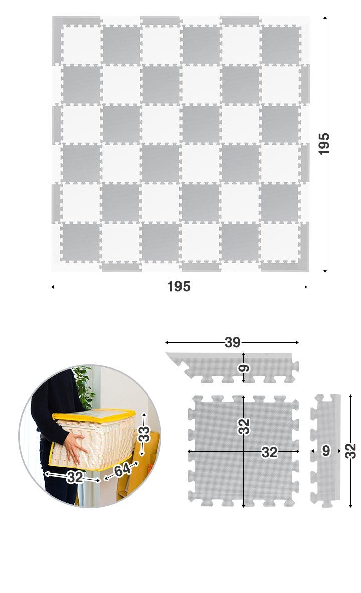 ジョイントマット プレイマット 30cm 36枚セット 約2畳 厚さ1.4cm 防臭 防音 キズ防止 子供 赤ちゃん ベビー ペット 猫 犬 かわいい  おしゃれ 1年保証 送料無料 : ys-a17525 : マックスシェアーヤフー店 - 通販 - Yahoo!ショッピング