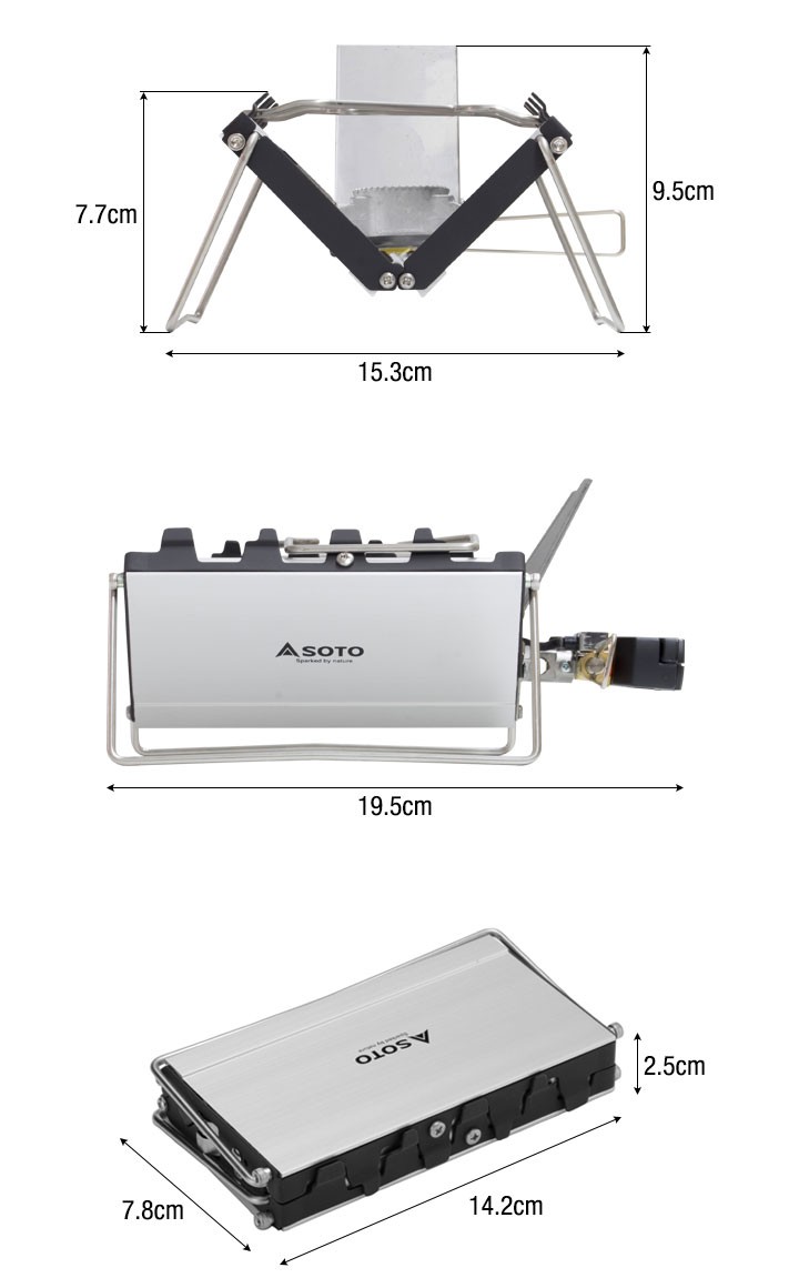 バーナー SOTO ソト G-ストーブ ST-320 シングルバーナー コンロ ストーブ キャンプ ツーリング ガスバーナー 折りたたみ 薄型  25mm コンパクト 風防 送料無料 :ys-a17817:L-DESIGN - 通販 - Yahoo!ショッピング