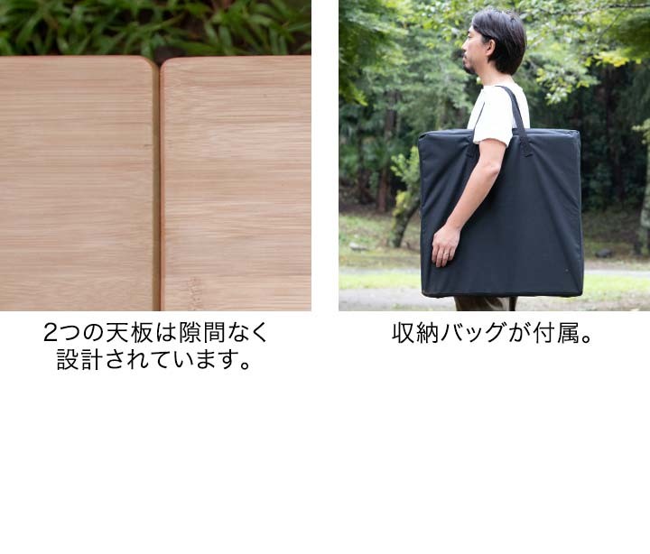 FIELDOOR 折りたたみアウトドアテーブル 120cm FIELDOOR アウトドアテーブル 折りたたみ 幅120cm 高さ調節可能