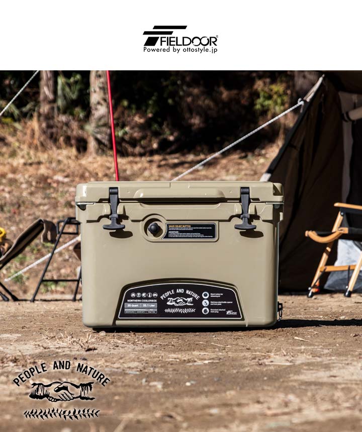 クーラーボックス　FIELDOOR ベージュ33.1L 【トレファク堺福田】 FIELDOOR (フィールドア) ノーザンクーラーボックス クーラーボックス