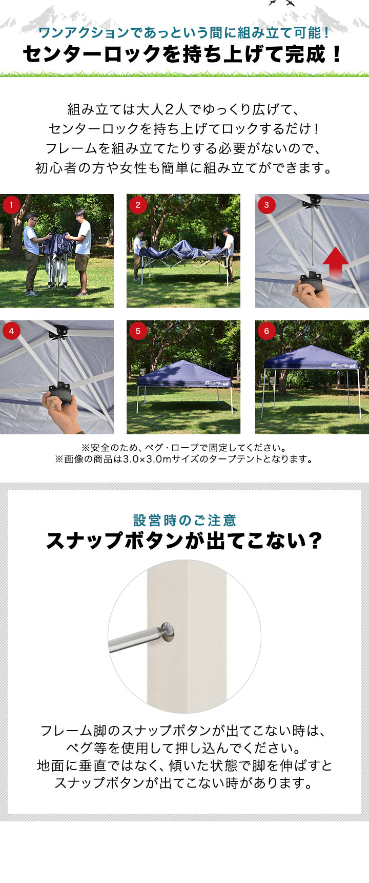 FIELDOOR（フィールドア） タープテント 2.5m サイドシート 2枚付き