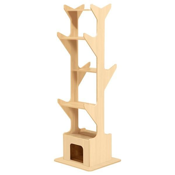 キャットツリー タワー 猫 据え置き型 ねこタワー 猫タワー おしゃれ スリム 省スペース 木製 家具調 運動不足 安定感 階段 多頭 190cm  おすすめ 送料無料 :max-a11623:マックスシェアーヤフー店 - 通販 - Yahoo!ショッピング
