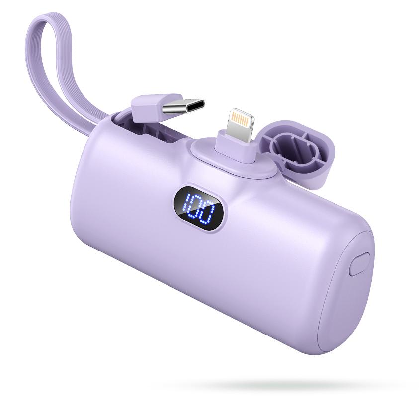 モバイルバッテリー 小型 軽量 6000mAh 急速充電 2台同時充電 iPhone・Type-C対応 機内持ち込み可 残量表示 スタンド付き PSE認証済み 【レビュー特典あり】 |  | 04