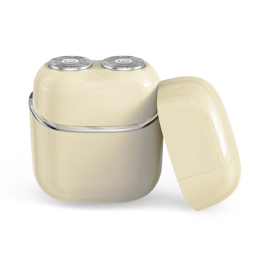 【レビュー特典開催】 電気シェーバー メンズ 超小型 ミニ 回転式 360°回転 日本製刃 24枚刃 充電式 密着剃り 軽量 携帯用 旅行用 ビジネス 専用ケース付き | ブランド登録なし | 02