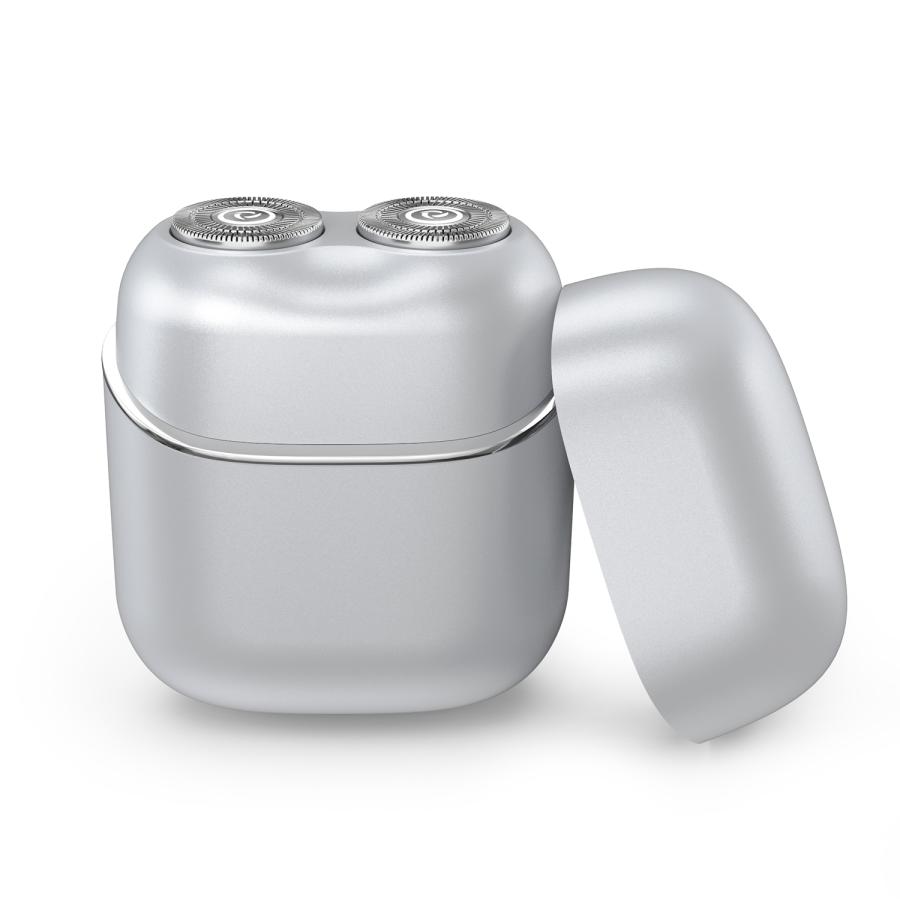 【レビュー特典開催】 電気シェーバー メンズ 超小型 ミニ 回転式 360°回転 日本製刃 24枚刃 充電式 密着剃り 軽量 携帯用 旅行用 ビジネス 専用ケース付き | ブランド登録なし | 03