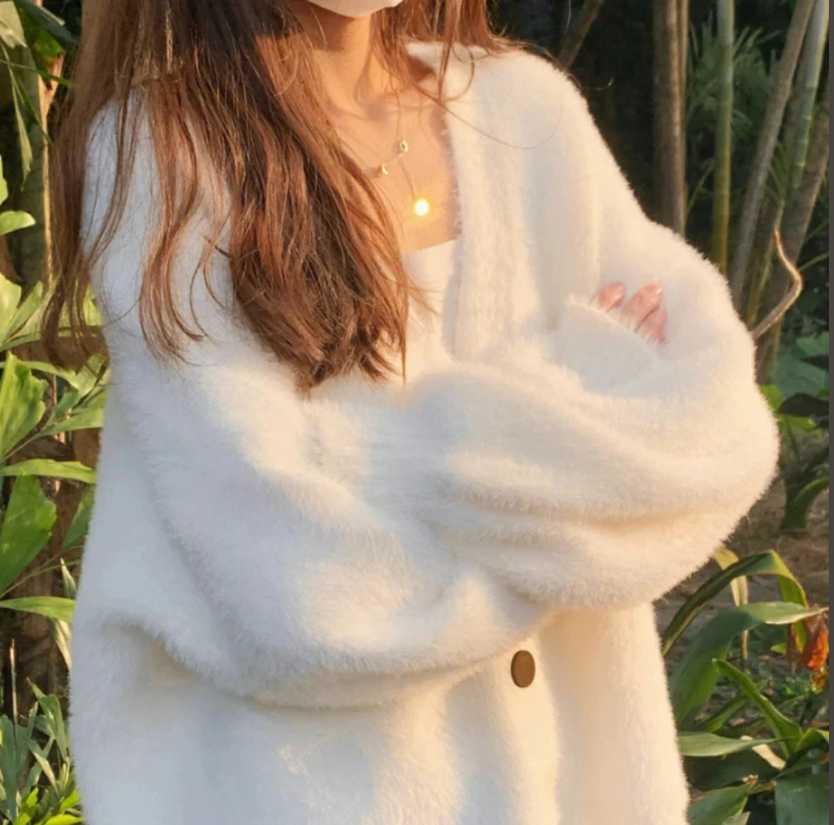 【特典開催！】 ニットカーディガン レディース Vネック 秋冬 ゆったり ミドル丈 無地 長袖 体型カバー 羽織り やわらか素材 新作登場！おしゃれ 防寒 爆買 |  | 03