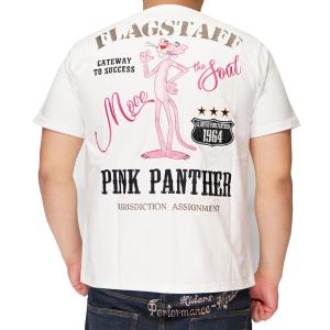 フラッグスタッフ FLAGSTAFF ピンクパンサー コラボ Tシャツ 半袖 刺繍 メンズ 4120...
