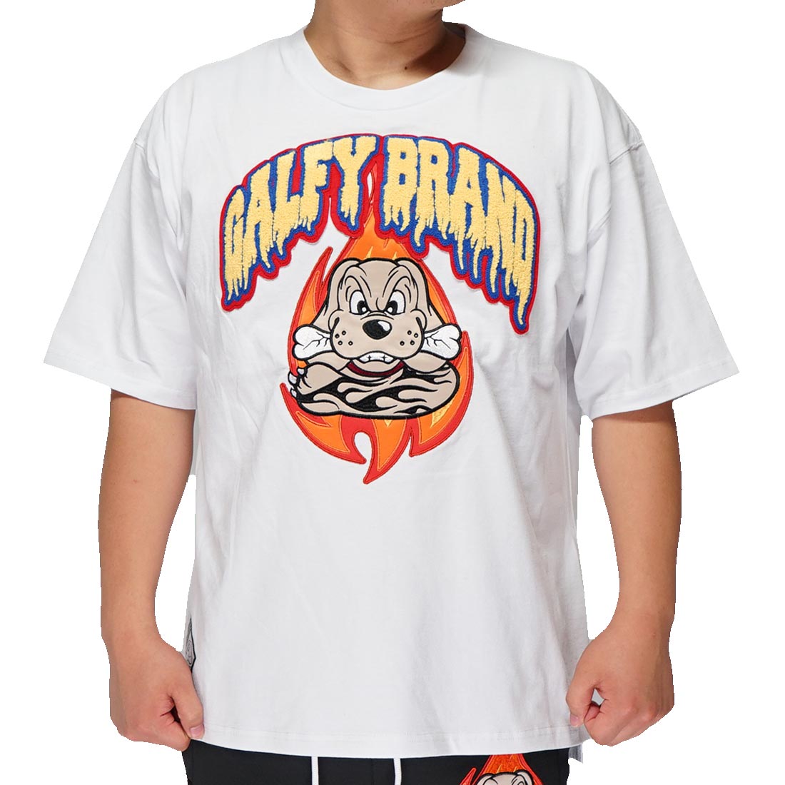 GALFY ガルフィー Tシャツ 半袖 メンズ レディース 炎上大学 Tee ビックサイズ ドッグ 犬 112040