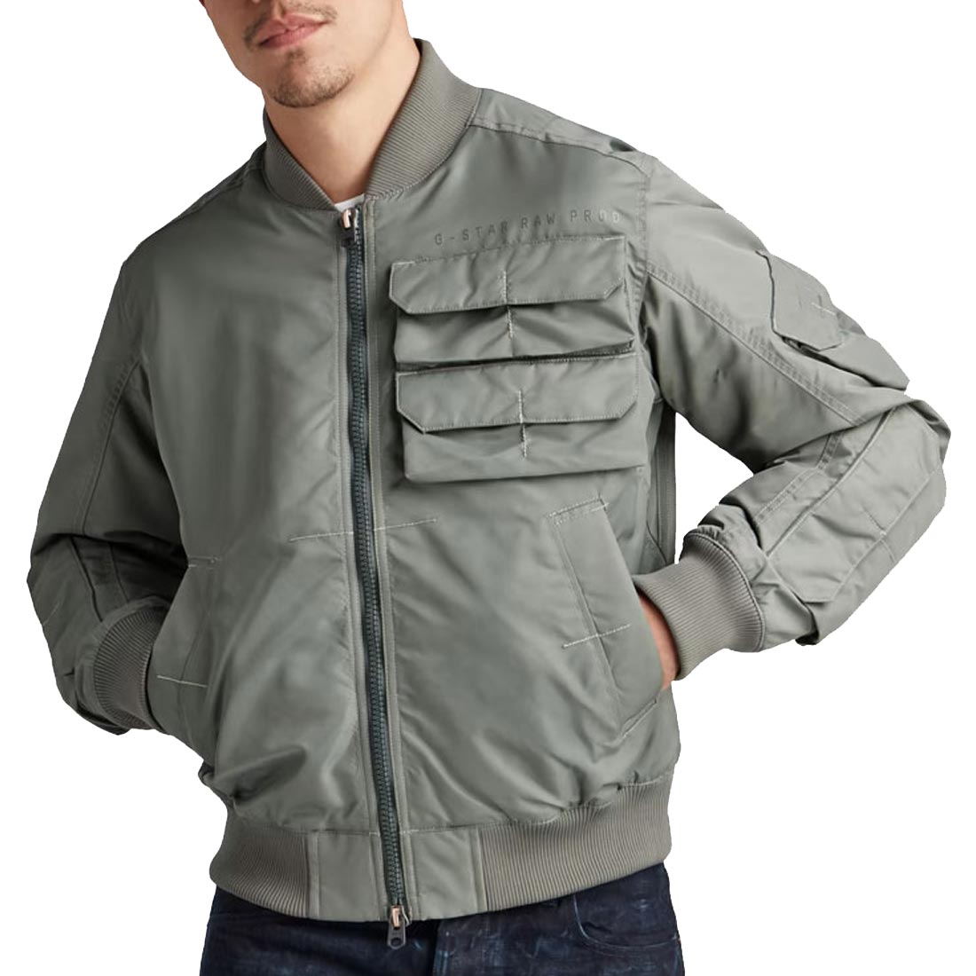 ジースター ロウ G-STAR RAW ジャケット アウター メンズ CHEST POCKET BOMBER D20117-C143