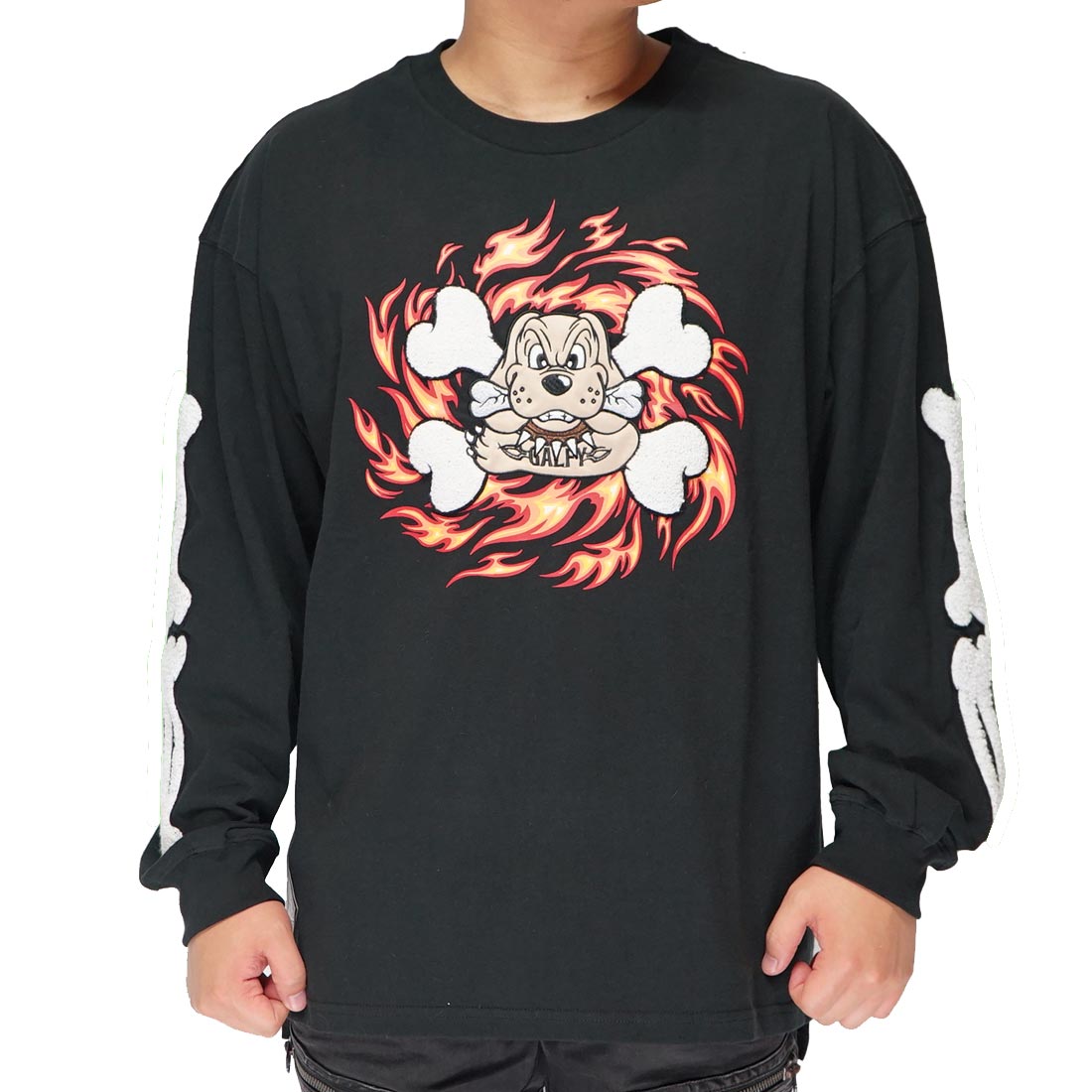 長袖Tシャツ GALFY ガルフィ 大きいサイズ メンズ プリント ロンT