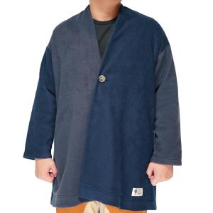 喜人 きじん 和柄 ロングコート メンズ ジャケット フリース 日本製 KJ-12801