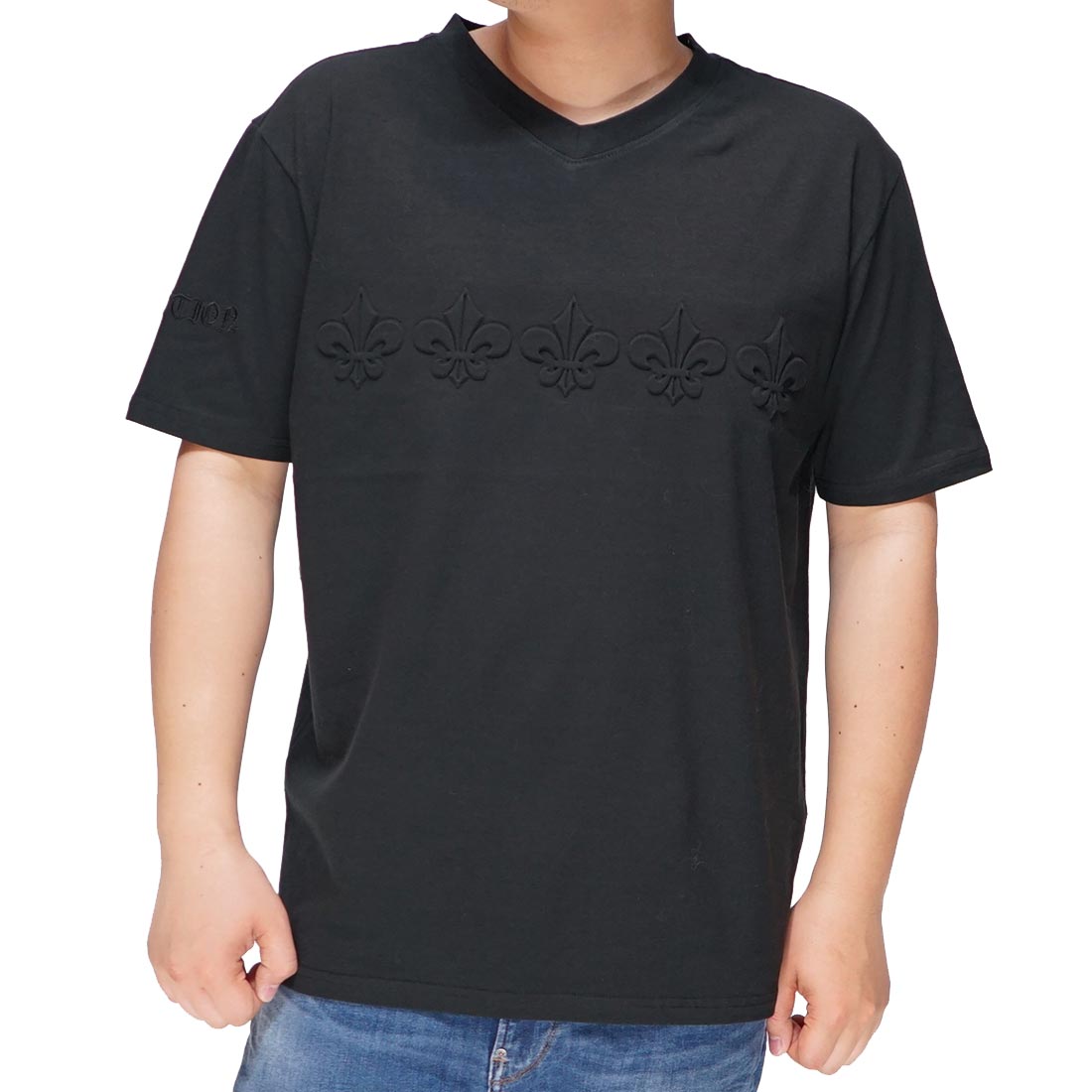 Be Ambition ビーアンビション 半袖 Tシャツ メンズ ユリ ワッペン エンボス T22101 送料無料 カジュアル期間限定定価8800円を10%OFFセール[SALE] Be Ambition ビー