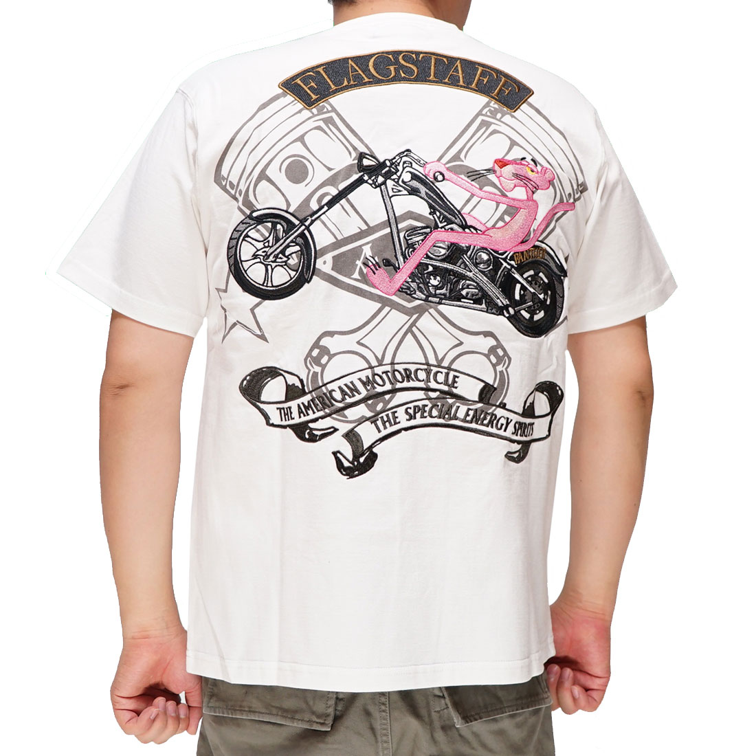 フラッグスタッフ FLAGSTAFF ピンクパンサー Tシャツ コラボ 半袖 メンズ 422072