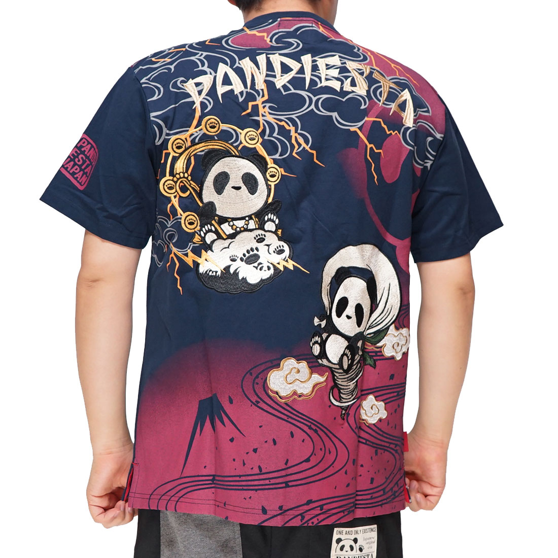 PANDIESTA パンディエスタ Tシャツ 半袖 パンダ 刺繍 メンズ