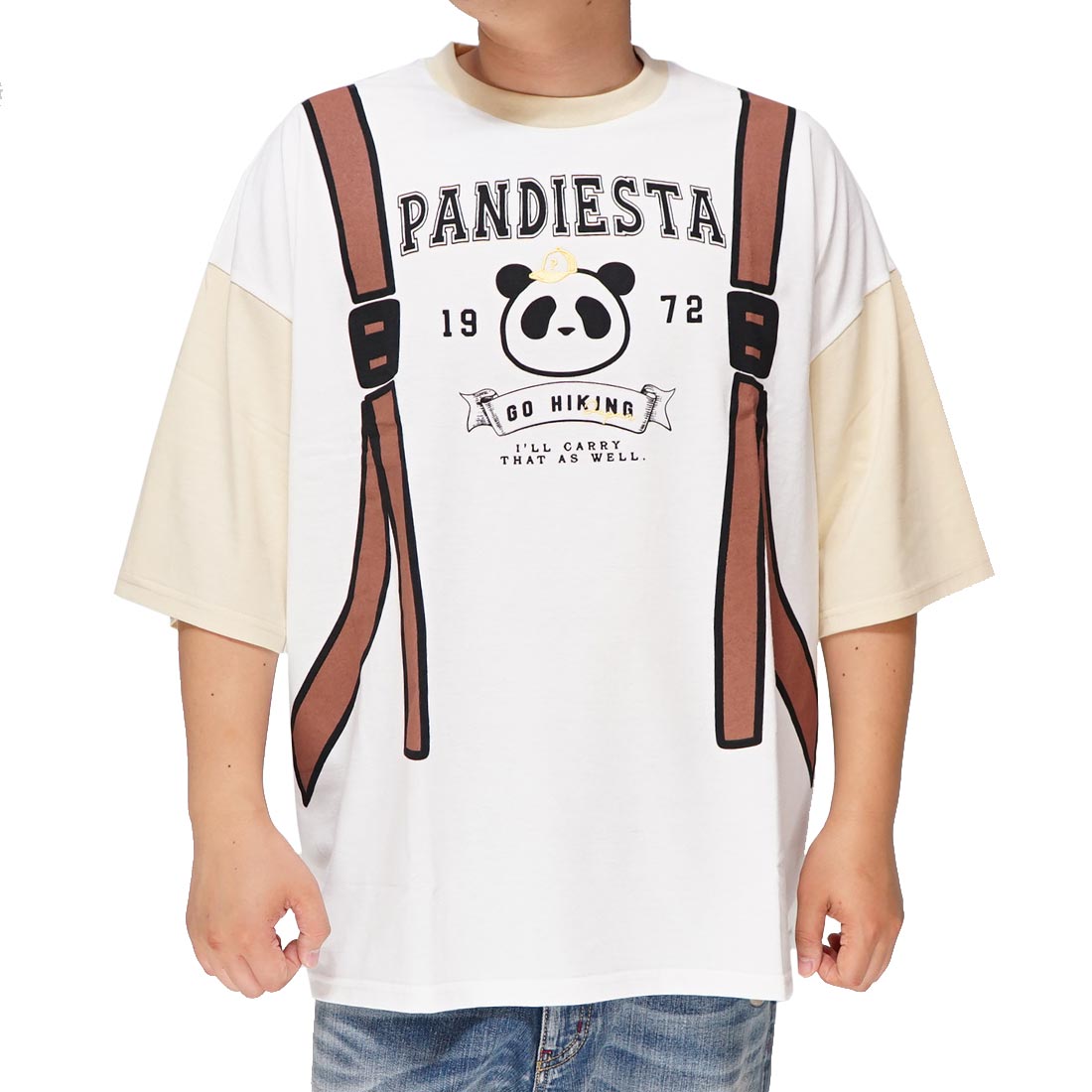 PANDIESTA（パンディエスタ） PANDIESTA Tシャツ 半袖 パンダ メンズ