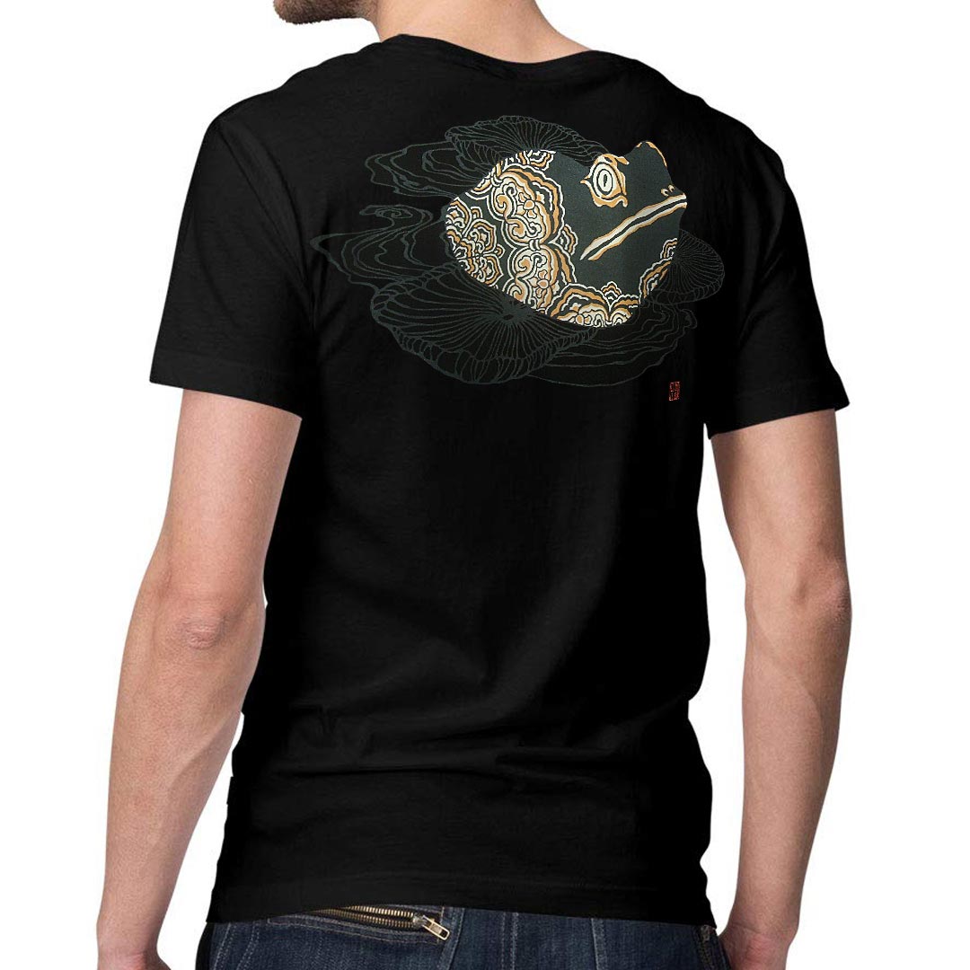 Wajin[工房倭人] 和柄 Tシャツ 半袖 メンズ 日本製 明鏡止水