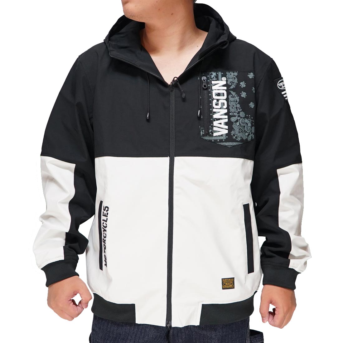 VANSON ストライプパーカー XXL VANSON（バンソン） カジュアル期間限定定価16280円を15%OFFセール